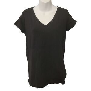 2/$20 Joe Fresh Plain Classic Black Top Tee T-shirt 100% Cotton Size: Large